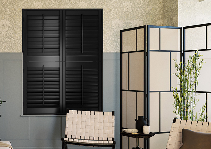Bromley, Midnight Black - Tier on Tier Twist&Fit Plantation Shutter - Image 7